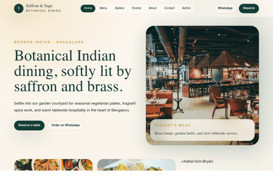 Restaurant Growth Website by NexusNova Studio