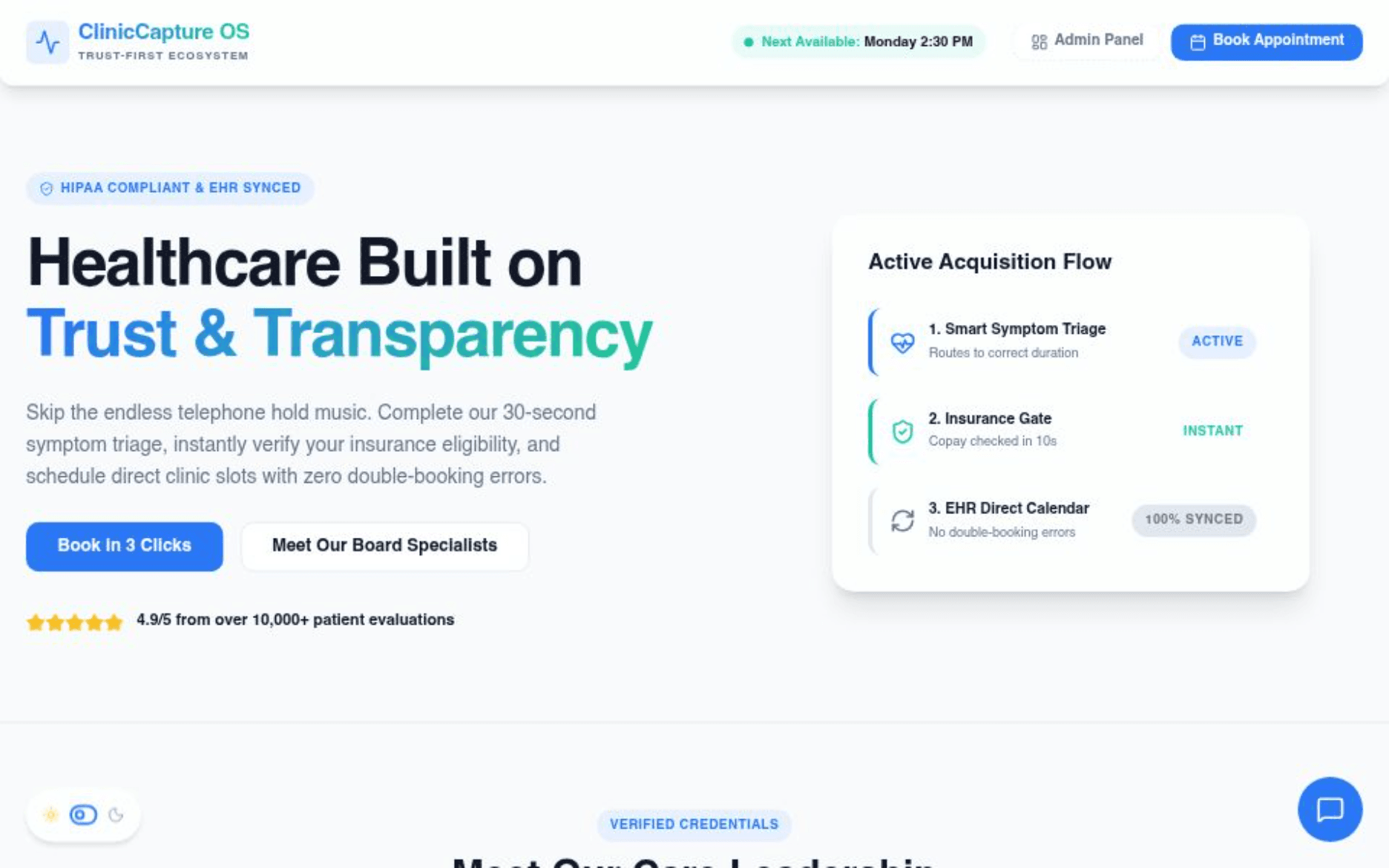 Clinic Appointment Funnel by NexusNova Studio