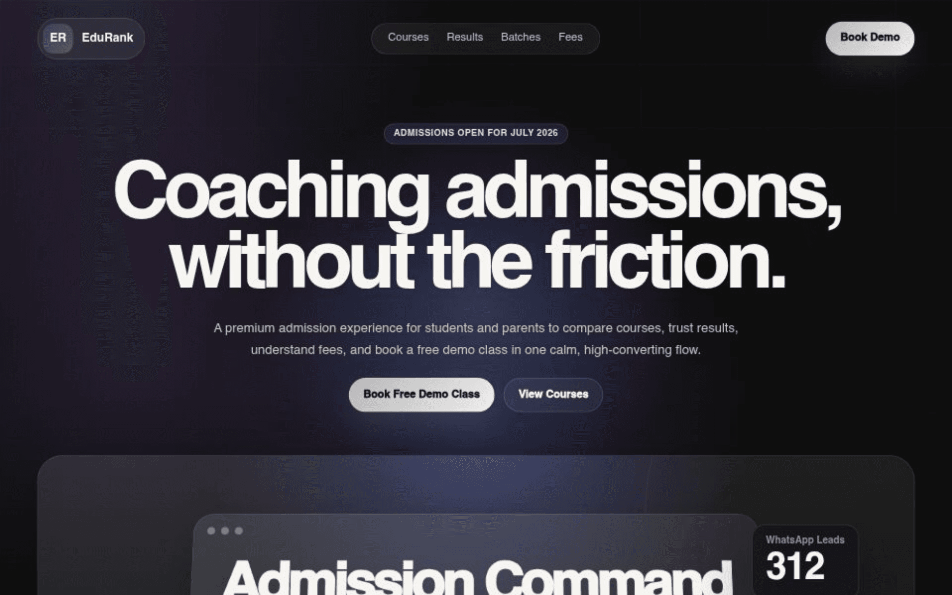Coaching Institute Funnel website development case study